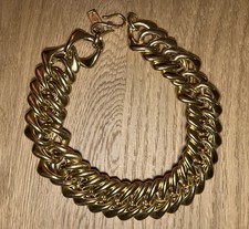 YSL Modeschmuck Goldene Chocker Halskette