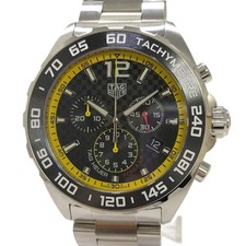TAG Heuer F1 Chronograph Quarz SS schwarzes Zifferblatt unbenutzt 43 mm aus J...