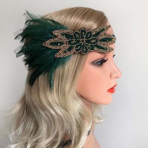 Federstirnband gatsby 1920er - federstirnband,