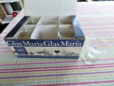 Rosenthal Glas Maria 6 Likörschalen Dekor: Rosenkante