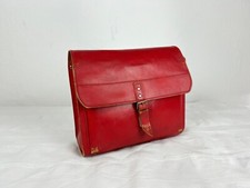 Schultasche Kinder Schulranzen Leder rot vintage Aruzzi Taugo isi Klassik alt