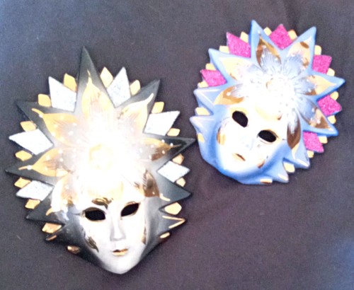 Venezianische wandmasken - venezianische,