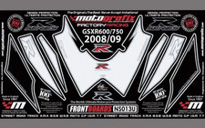 Suzuki GSXR 600/750 Steinschlagschutz Lackschutz Stone Chip Protection NOS N0031