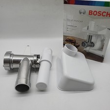 Bosch Fleischwolf MUZ5FW1, Fleischwolf-Aufsatz, Stopfer, Edelstahl Loch-Scheibe 