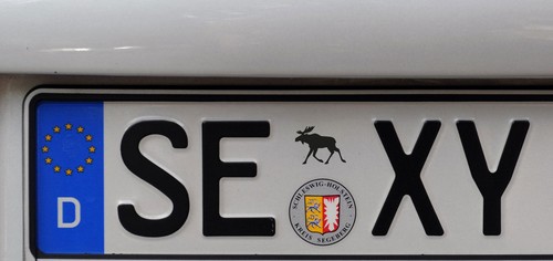 Aufkleber für nummernschild - aufkleber,