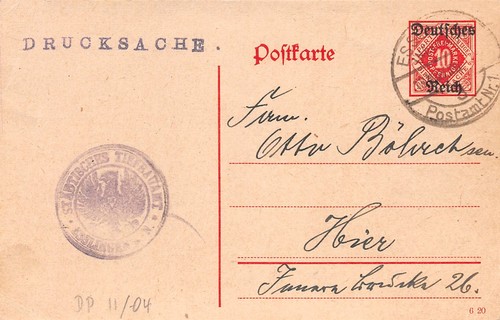 408503 dienst ganzsache - 408503), dr