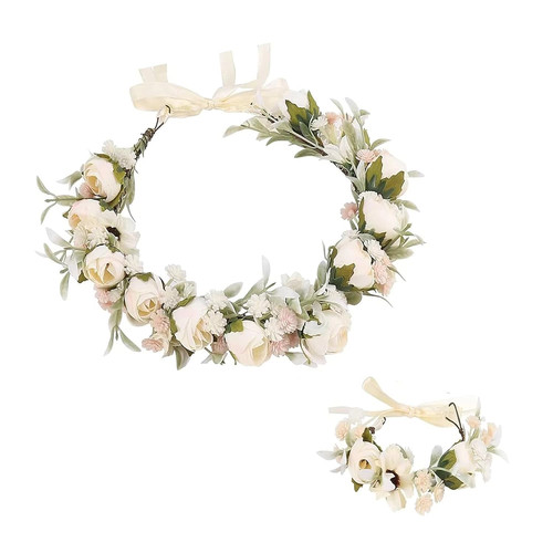 Blumen haarkranz verstellbar - blumen,