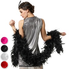 Federboa Boa Federstola Federschal Feder Kostüm Karneval Fasching Party 180 cm