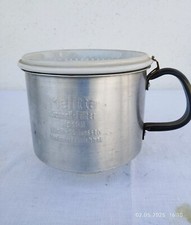 Melitta Porzellan Schnellfilter 103 (Deutsches Reichspatent)  mit Alu Mantel.