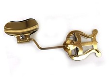 Marschgabel Riedl 341 Posaune kleine Lyra, Schallstück, Notenhalter Messing