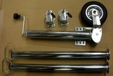 Zubehör PKW Anhänger Automatikstützrad Stützrad Abstellstützen mit Halter