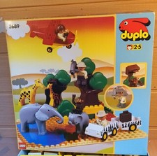 Lego Duplo Town 2689 Safari Set Savanne Tiere Jeep Giraffe Flugzeug orig. Karton