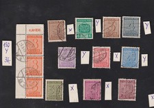 briefmarken sbz - Westsachsen  - Lot gest. aus 124 - 137