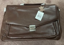 Aktentasche Echtes Leder Braun