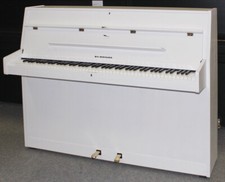 Klavier Seiler 112 weiß satiniert, Nr. 110267, Renner-Mechanik, 5 Jahre Garantie