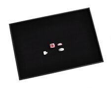 Schmuckkasten Schaukasten Schmucklade Schmuckkoffer Schmuckbox 100 Ringe Schwarz