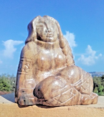 Uralte speckstein figur - uralte,