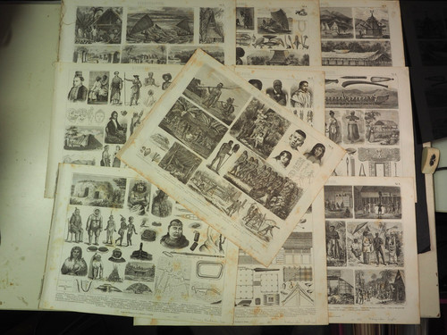 Orig stahlstiche zu - 10,
