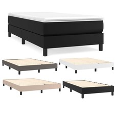 Bettgestell Kunstleder Holz Bettrahmen Doppelbett Einzelbett mit Lattenrost Bett