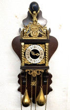 ?️ Seltene Alte Große Zaanse Wanduhr – Warmink (WUBA) – Holländische Pendeluhr