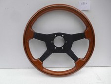 raid EDELHOLZ - HOLZLENKRAD Mahagoni dunkel Typ: 4D "ABE" - (792.1)