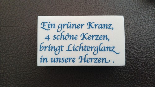 Blanche stempel ein grüner - la,
