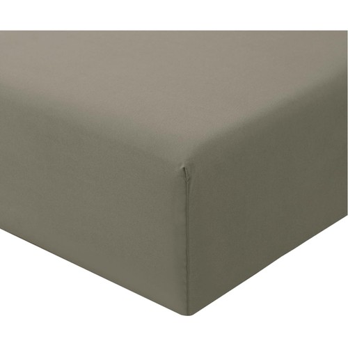 Spannbettlaken 140x200cm taupe - spannbettlaken,