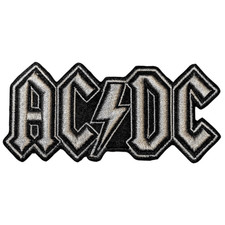 AC/DC Patch · Silver Logo 3D