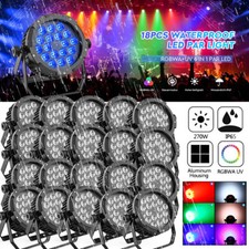 20x 270W Par Strahler RGBWA+UV DMX 18LED 6in1 IP67 Discolicht Party Outdoor Show