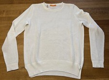 Hugo Boss Orange Damen Strick Pullover S M 36 38 Creme Rundhals Weich Pulli Top