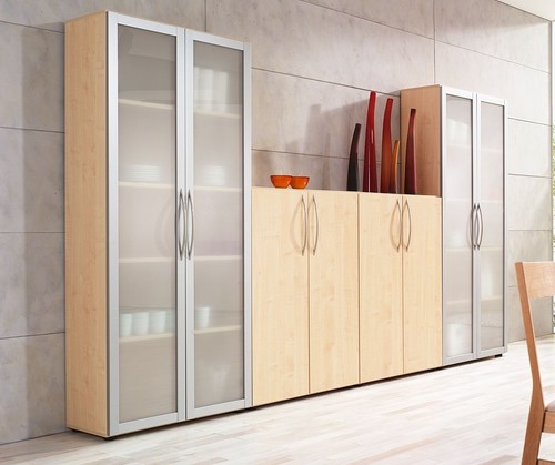 Büro schrankwand 4tlg - büro-schrankwand,