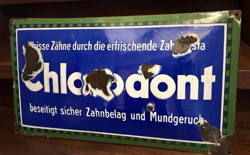Chlorodont emailleschild 59 - chlorodont,