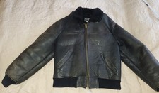 Schott B6 B-6 Made in USA Sheepskin Bomberjacke Fliegerjacke Schaffell US 44 