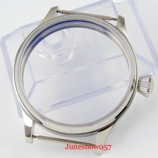 PARNIS 44mm poliert rostfreier Stahl Uhrengehäuse fit ETA 6497 6498 Uhrwerk Uhr
