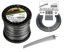 Rasentrimmerschnur Trimmerfaden Draht Mähfaden verstärkt 1,6-3,0mm 15/50/100m