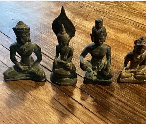 4er set buddha figuren aus - buddha,