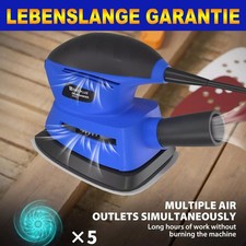 Elektrische Handschleifmaschine mit variabler Drehzahl und Schleifblättern