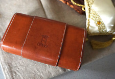 Vintage Horch Audi Autounion Auto Union Leder Etui Lederetui Box braun (F24-2377