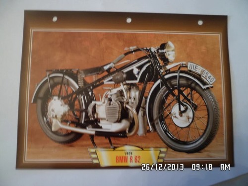 Motorrad steckkarte bmw 62 - r,