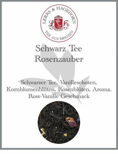 Schwarz tee rosenzauber 250g - tee,