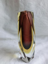 Murano Vase Blockvase Mehrfarbig