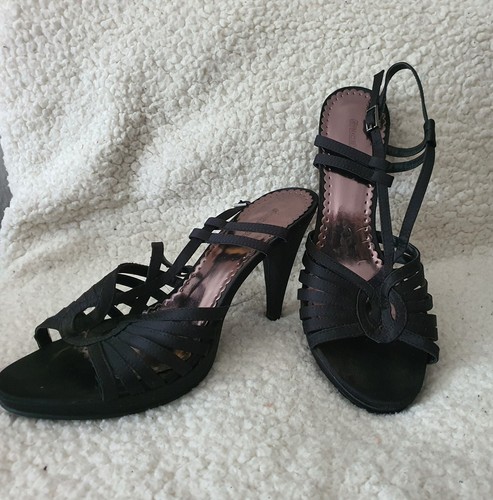 Schwarze high heel - schwarze, high-heel-sandaletten