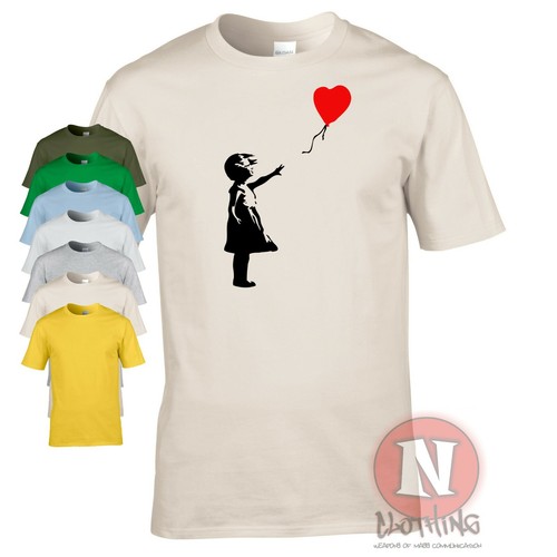 Ballon mädchen shirt - ballon, banksy