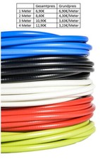 Bowdenzüg Farbig Fahrrad Bremszughülle Schaltzughülle Bautenzug bunt Teflon Weiß