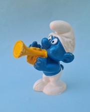 20072  TROMPETE Schlumpf  Smurf Schleich W.Germany BULLY Peyo 