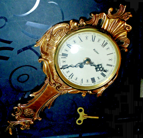 Vintage barocke wanduhr - vintage,