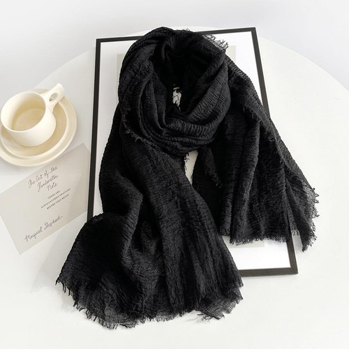 Crinkle schal damen uni xxl - damen,
