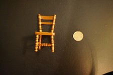 2 x Puppenhaus Möbel Stuhl Neu OVP Bauernstube Holz gedrechselt