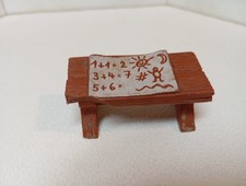 Schleich Geschlumpfe Zubehör Schlümpfe Schulbank Tisch Bastler Fehlteile defekt