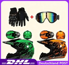 Motohelm Handschuhe Integralhelm Motorcross Brille M/L/XL Crosshelm Helme